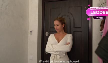 A young neighbor with great tits came for an orgasm