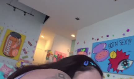 At a porn casting, a slender chick performed anal sex