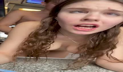 Russian girl lost her ass to a fellow traveler at cards