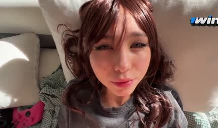 A beautiful Asian girl with a great ass gets fucked doggy style