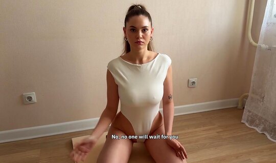 Russian cutie in a bodysuit experienced intense pleasure
