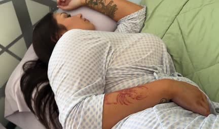 In close-up porn, a busty woman sucks a dick perfectly