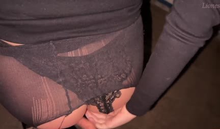The libertine sucks the trunk in the entrance in POV porn