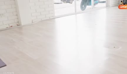 I wanted to do yoga but had to suck in a homemade video