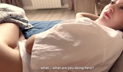 Russian beauty was only happy about morning sex