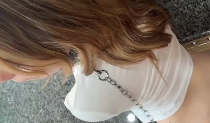 I put a beauty on a chain to fuck her in the first person