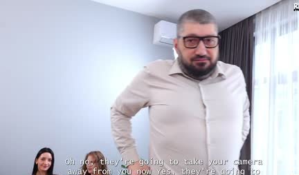 Psychological training ended with a threesome with anal