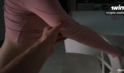 In POV porn, a busty squirt from the buzz