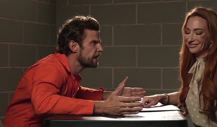 Tied redhead bitch enjoys rough sex