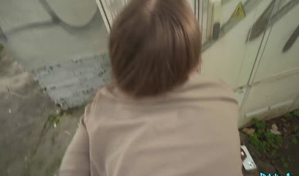 Just for the sake of money, the cutie is ready to suck in public