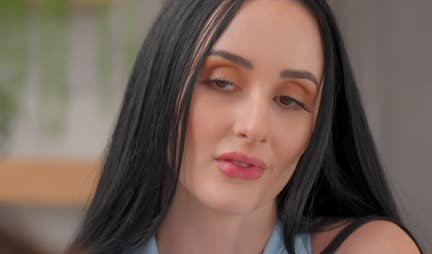 Brunette exposed herself in front of a guy to seduce him