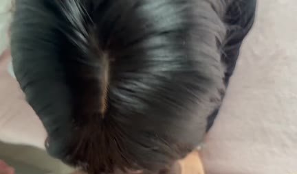 A girl in revealing panties is ready to fuck doggy style