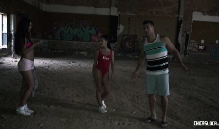 A couple of crazy girls engaged in sex