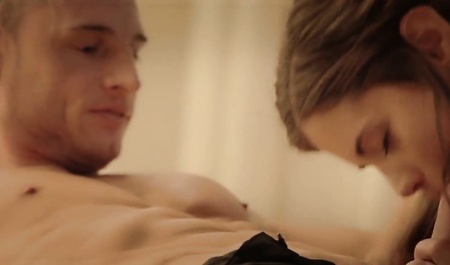 Hard sex young couple after marriage