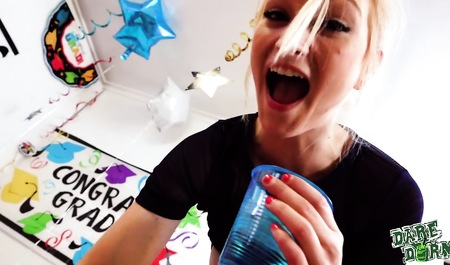 Chicks gain experience of lesbian sex at party