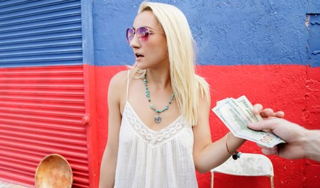 Young boy Fucks for money slim blond in a deadlock