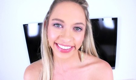 Blonde in red dress is visiting a guy with a big dick for...